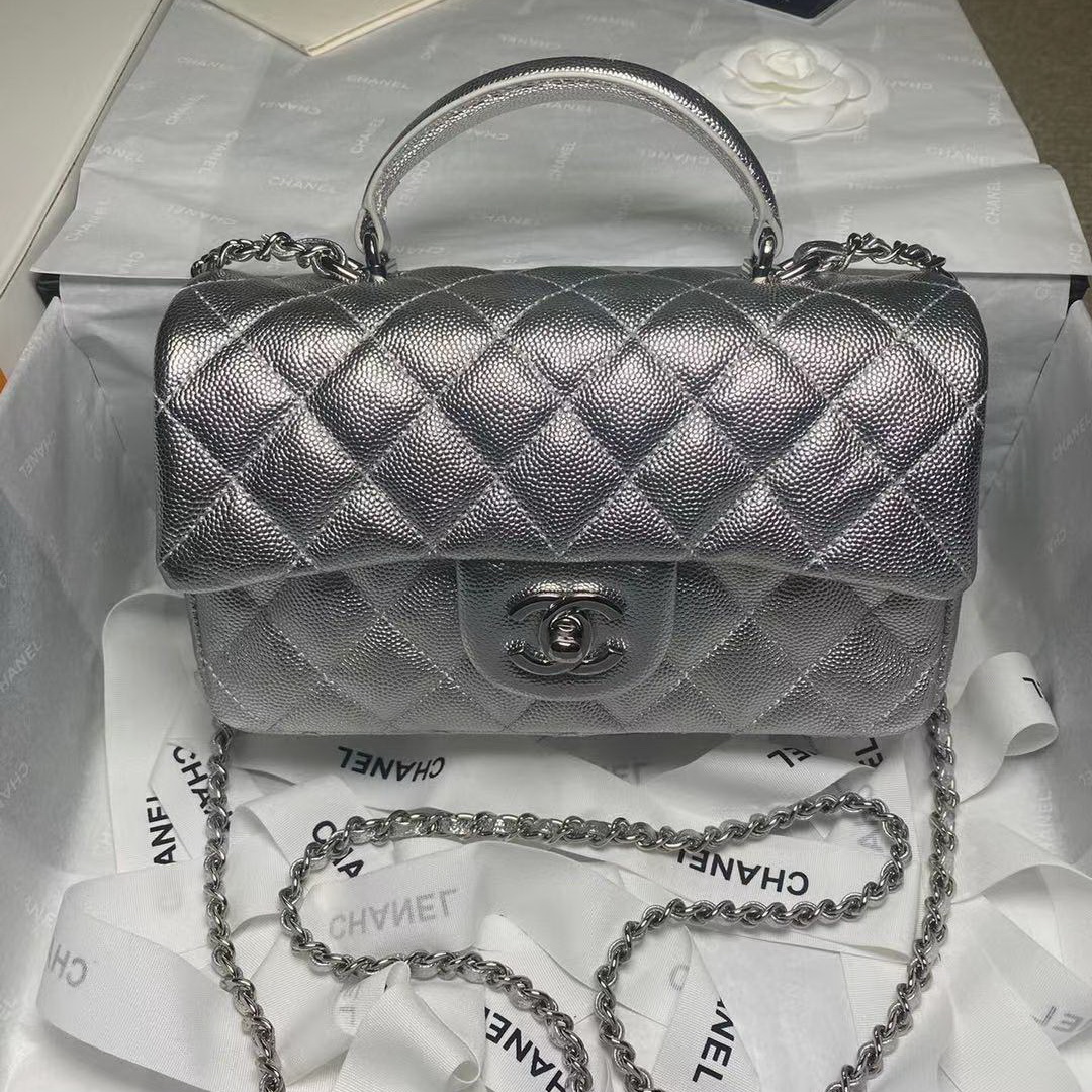 AS2431 mini flap bag with top handle