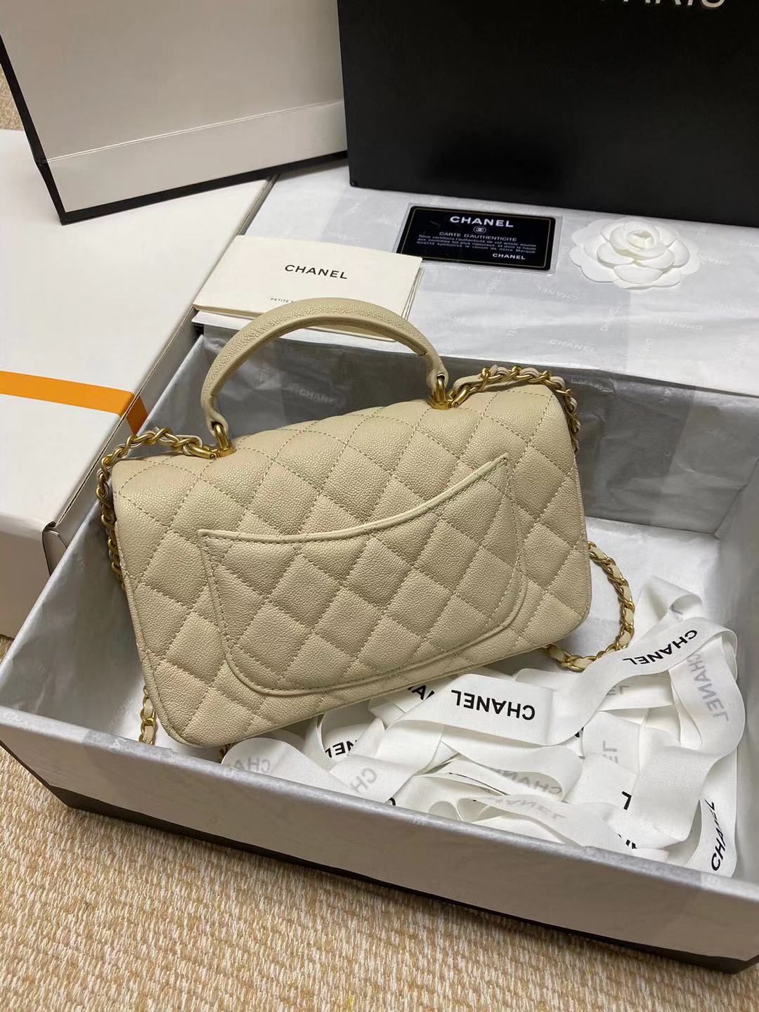 AS2431 mini flap bag with top handle