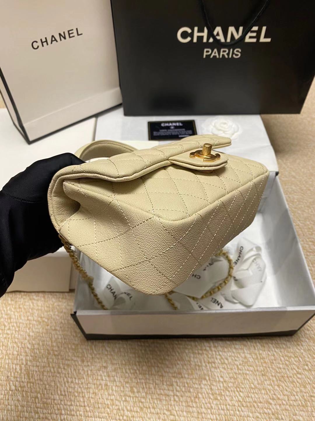 AS2431 mini flap bag with top handle