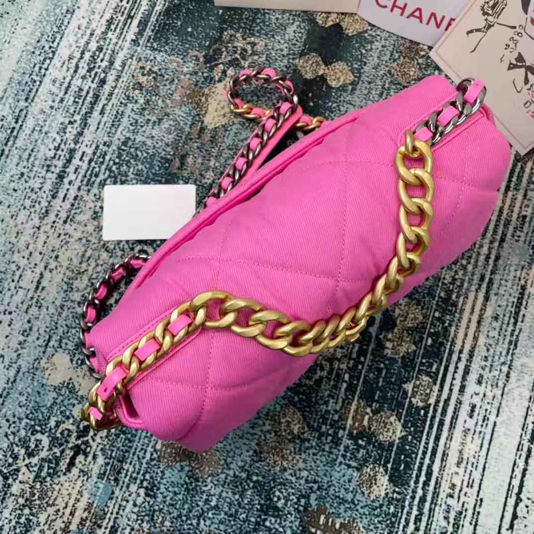 AS1161 chanel 19 large flap bag, CHANEL HANDBAGS
