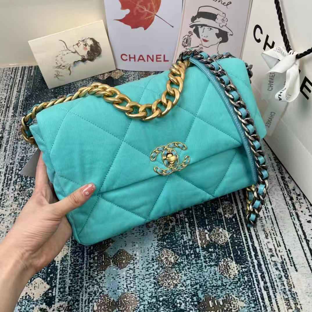 AS1161 chanel 19 large flap bag, CHANEL HANDBAGS