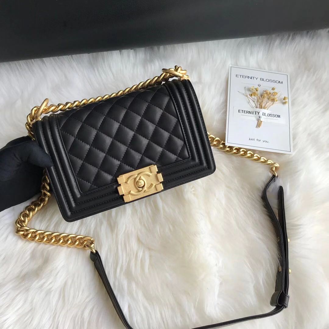 A67085, Small BOY CHANEL Handbag, Calfskin