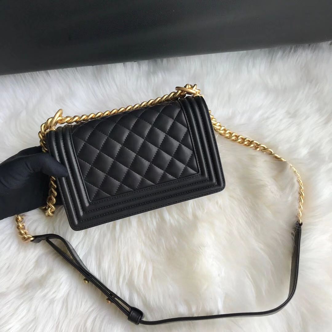 A67085, Small BOY CHANEL Handbag, Calfskin