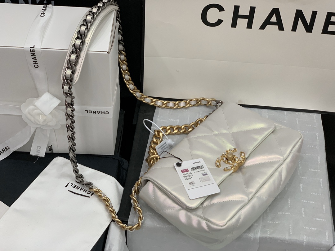 AS1160 chanel 19 small flap bag, CHANEL HANDBAGS
