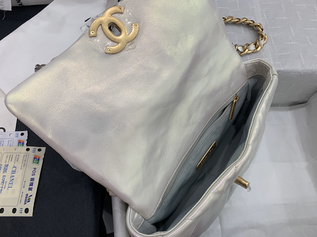 AS1160 chanel 19 small flap bag, CHANEL HANDBAGS