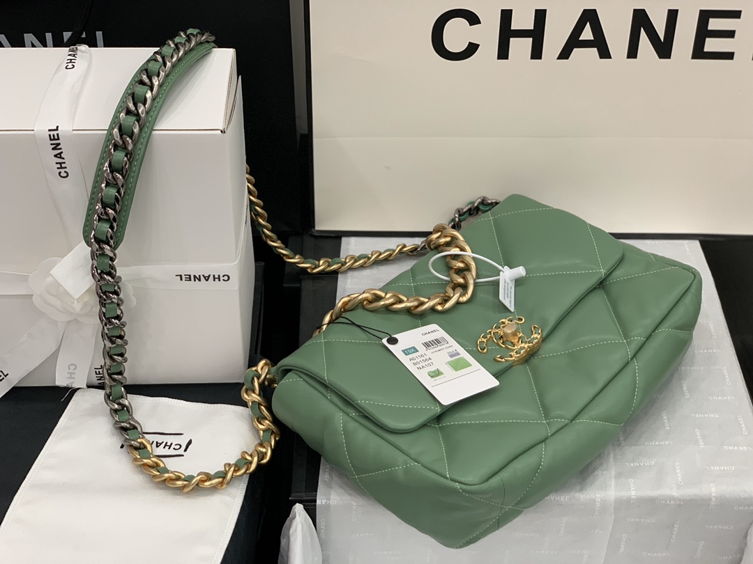 AS1161 chanel 19 large flap bag, CHANEL HANDBAGS