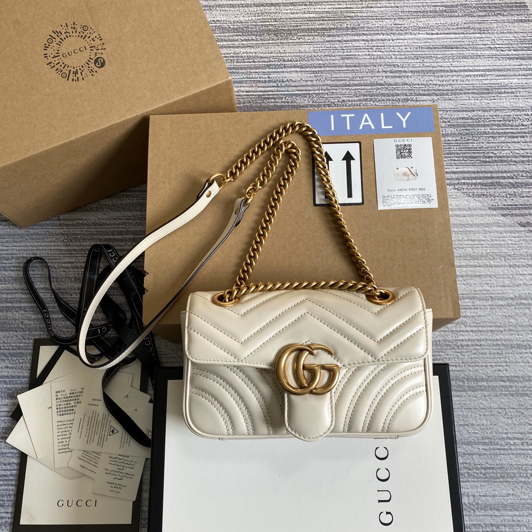 446744 GG Marmont matelassé mini bag, GUCCI Shoulder Bags for Women