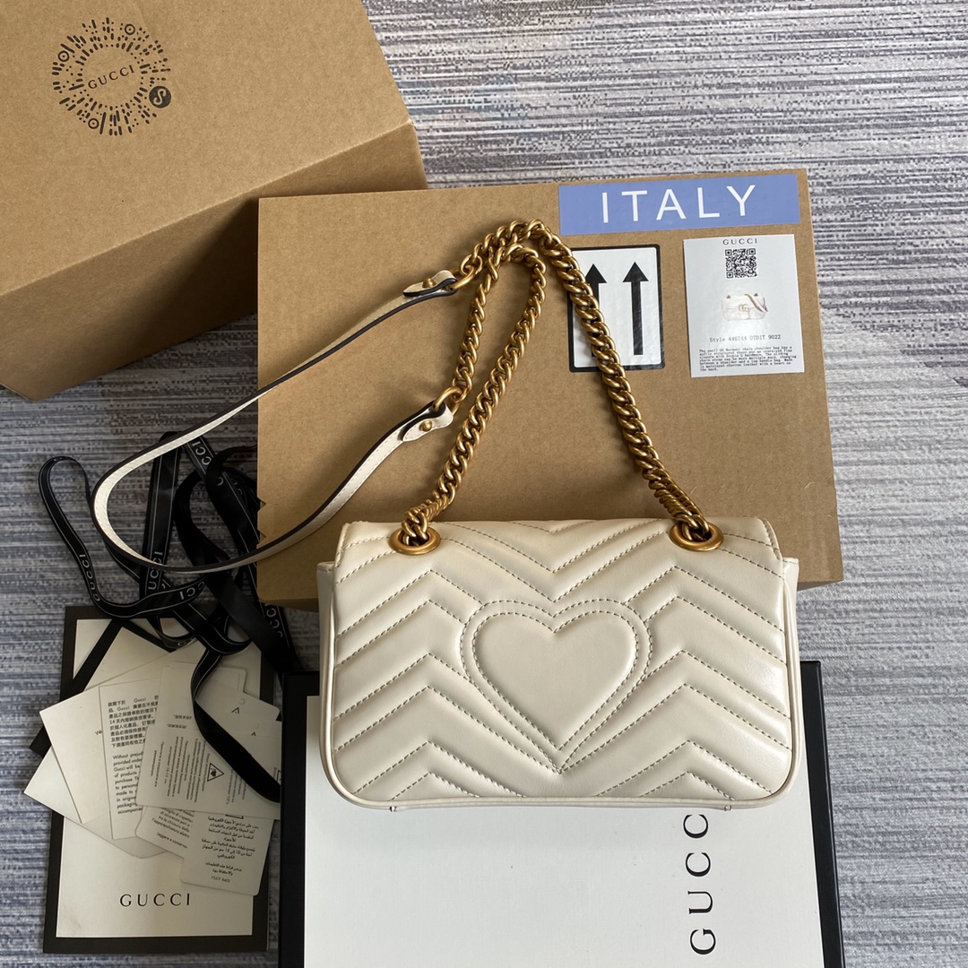 446744 GG Marmont matelassé mini bag, GUCCI Shoulder Bags for Women