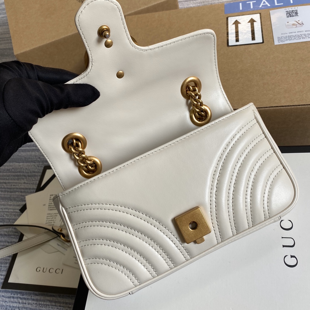 446744 GG Marmont matelassé mini bag, GUCCI Shoulder Bags for Women