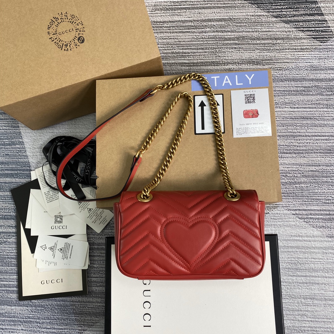 446744 GG Marmont matelassé mini bag, GUCCI Shoulder Bags for Women