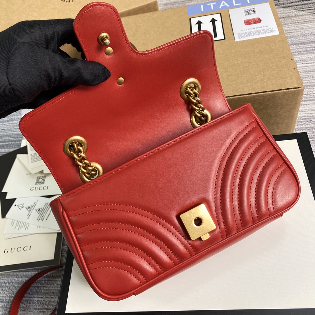 446744 GG Marmont matelassé mini bag, GUCCI Shoulder Bags for Women