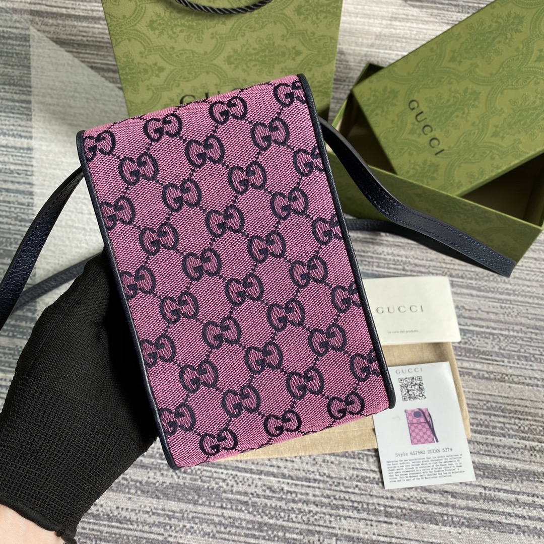657582 GG Multicolour mini bag