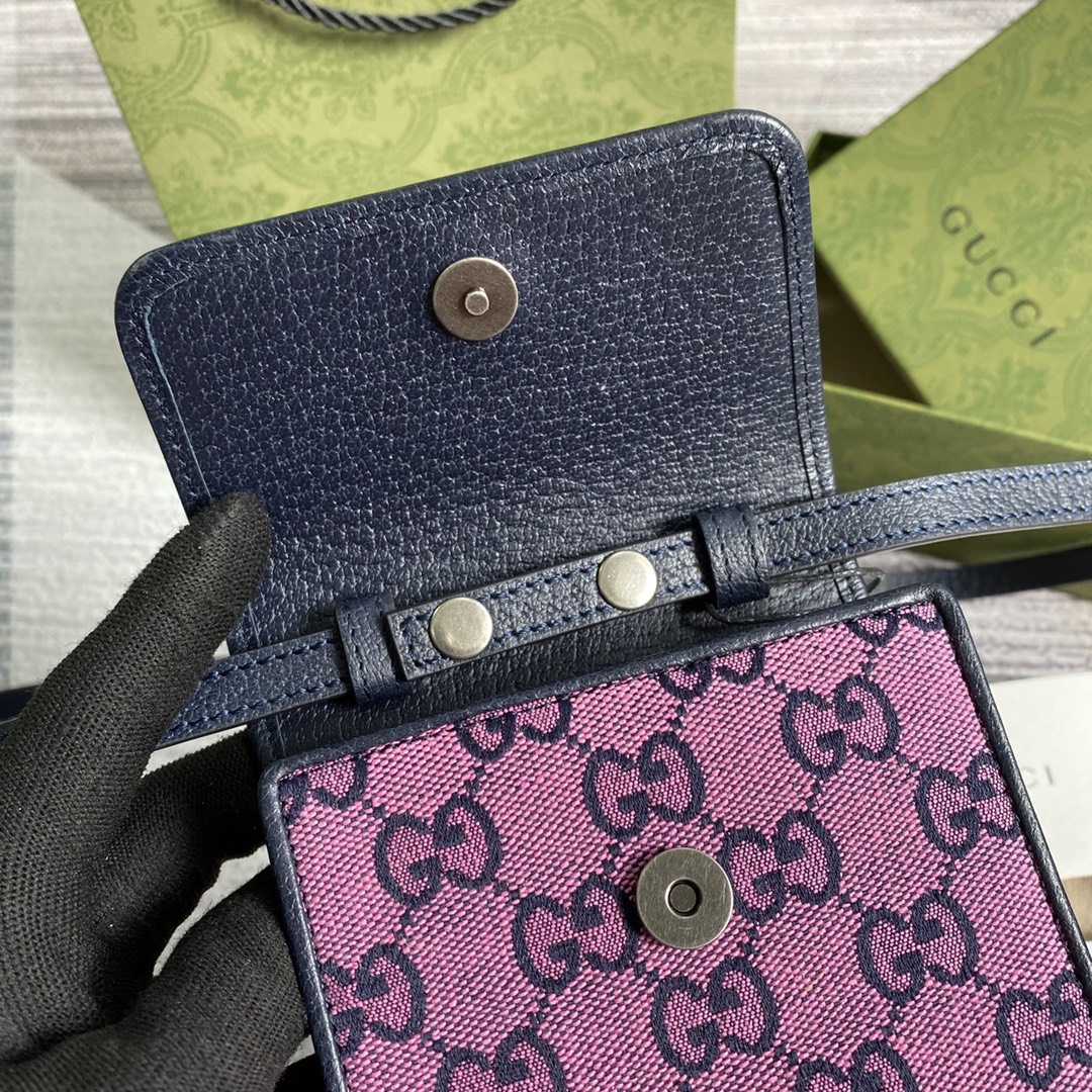 657582 GG Multicolour mini bag