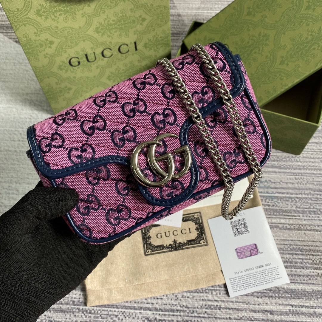 476433 GG Marmont Multicolor super mini bag