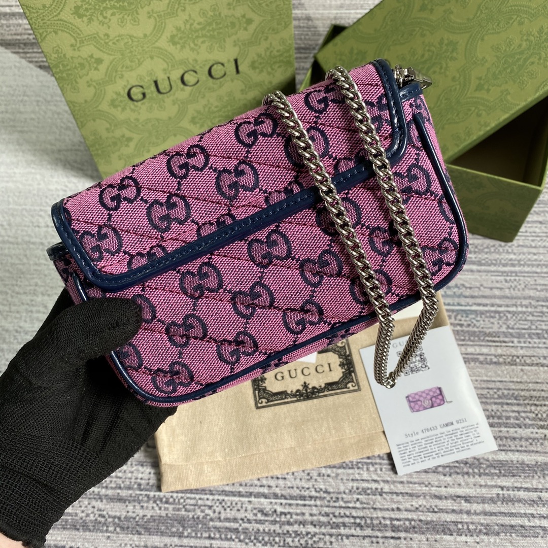 476433 GG Marmont Multicolor super mini bag