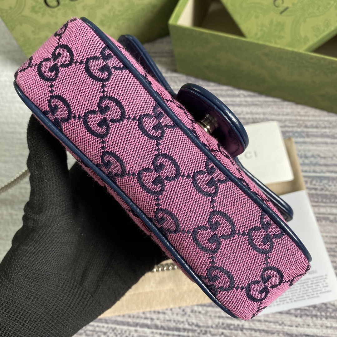 476433 GG Marmont Multicolor super mini bag