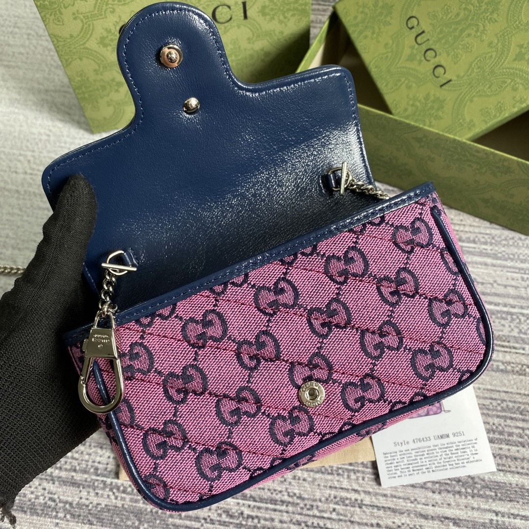 476433 GG Marmont Multicolor super mini bag