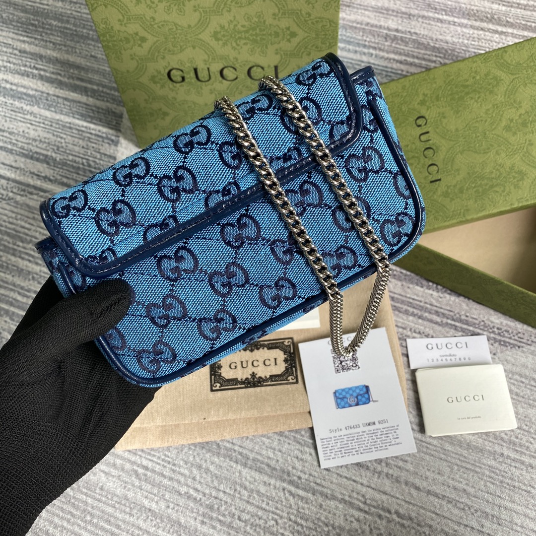 476433 GG Marmont Multicolor super mini bag