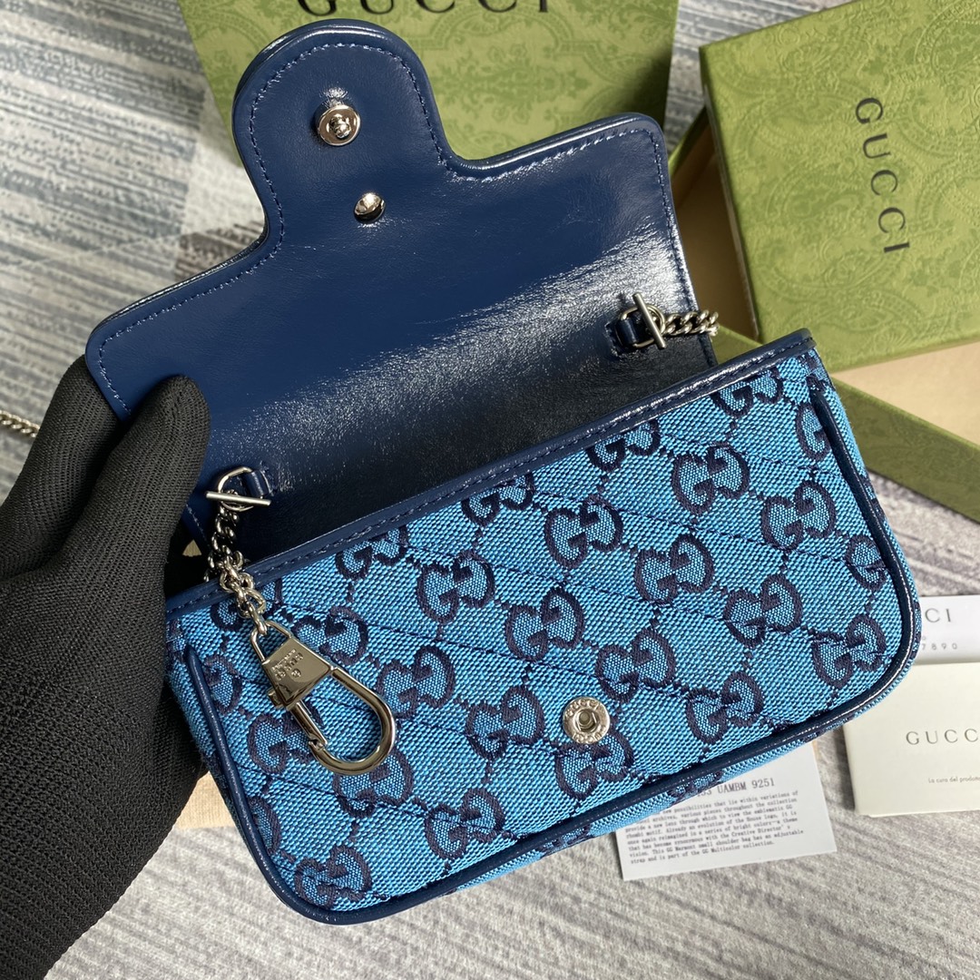 476433 GG Marmont Multicolor super mini bag