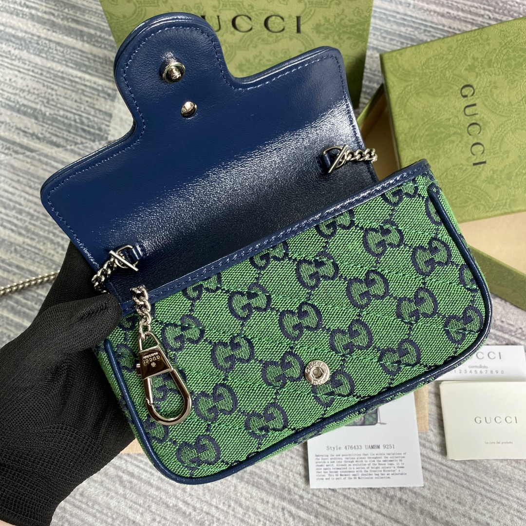476433 GG Marmont Multicolor super mini bag