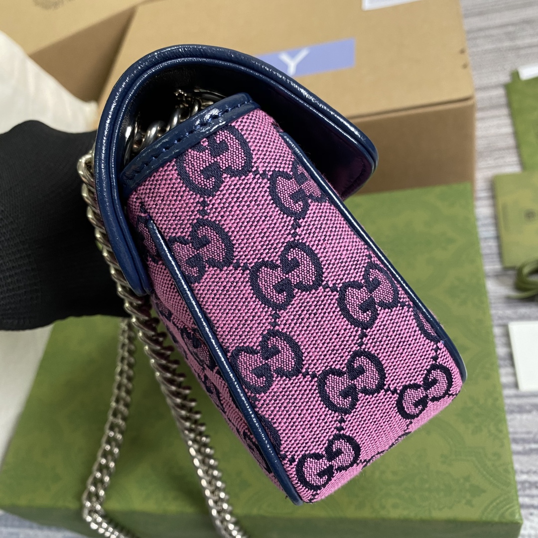 446744 GG Marmont multicolor mini bag