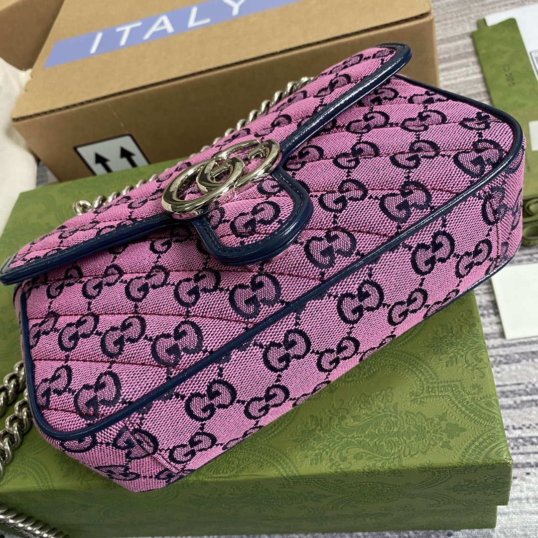 446744 GG Marmont multicolor mini bag