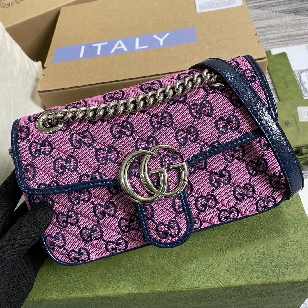 446744 GG Marmont multicolor mini bag