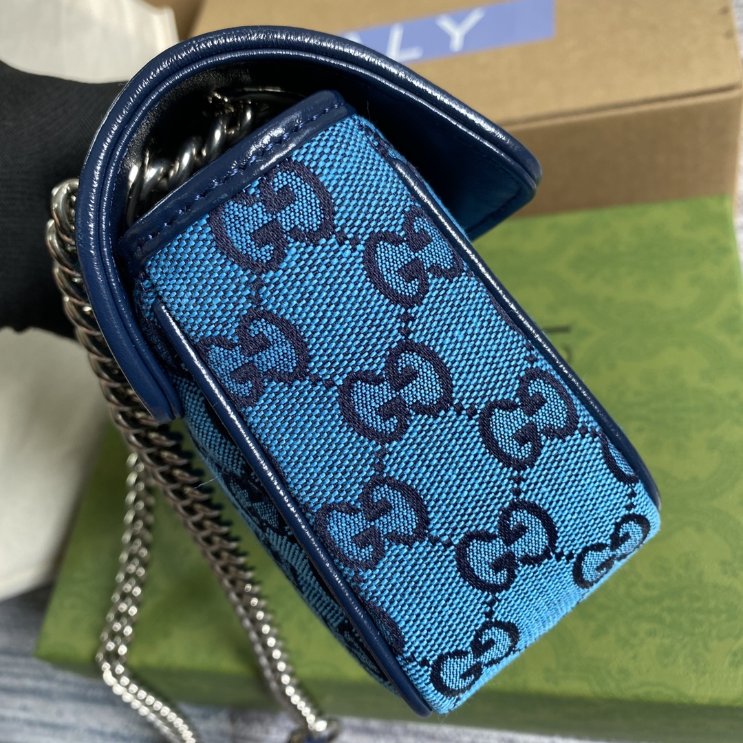 446744 GG Marmont multicolor mini bag