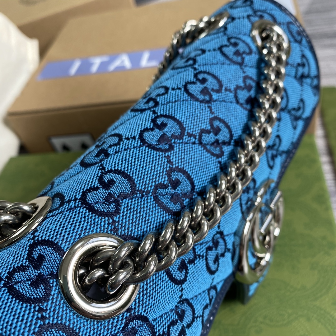 446744 GG Marmont multicolor mini bag
