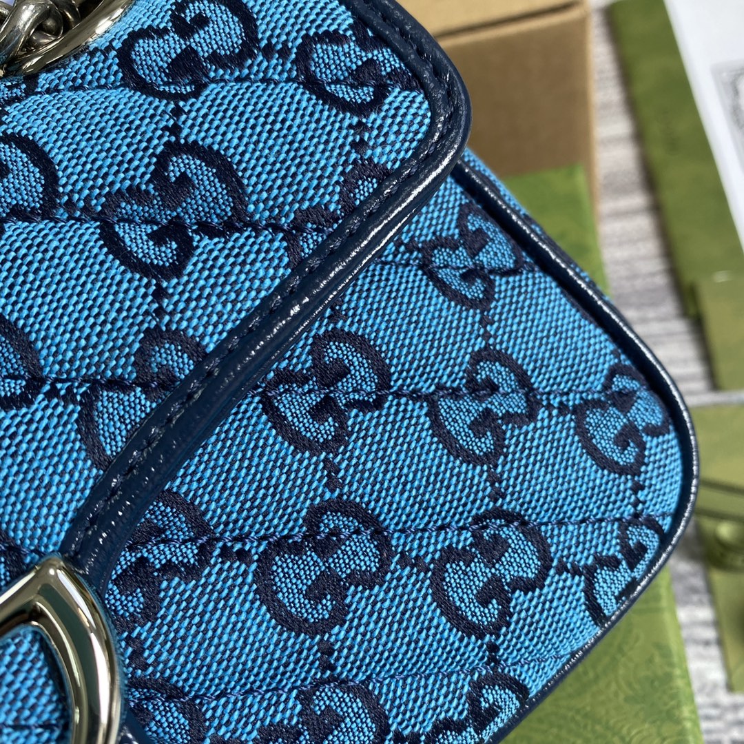 446744 GG Marmont multicolor mini bag