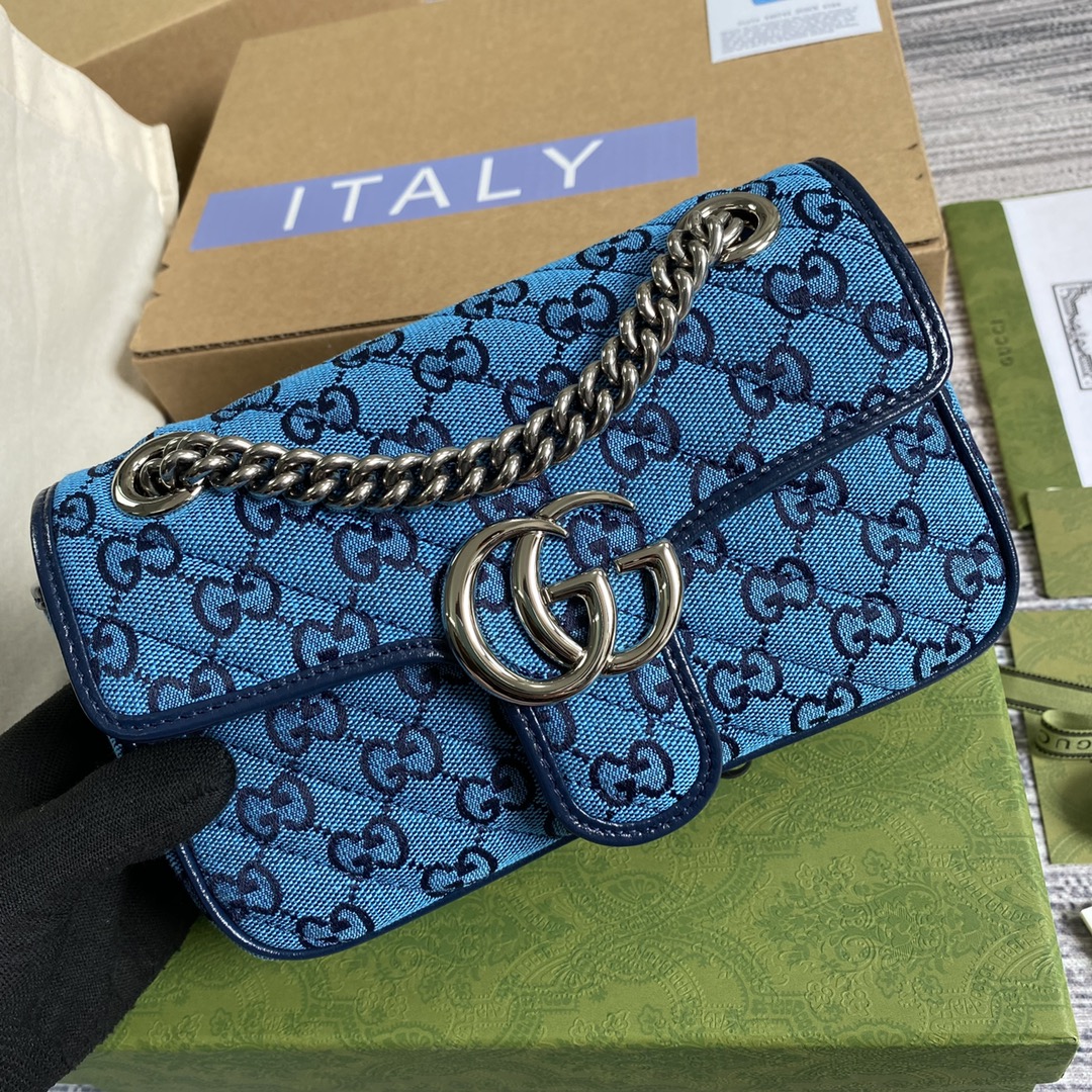 446744 GG Marmont multicolor mini bag