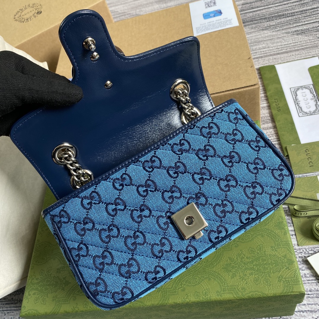 446744 GG Marmont multicolor mini bag