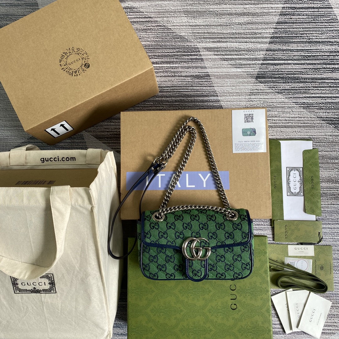 446744 GG Marmont multicolor mini bag