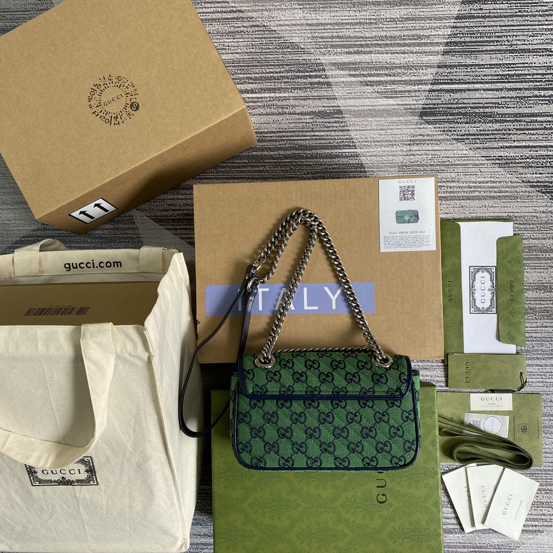 446744 GG Marmont multicolor mini bag