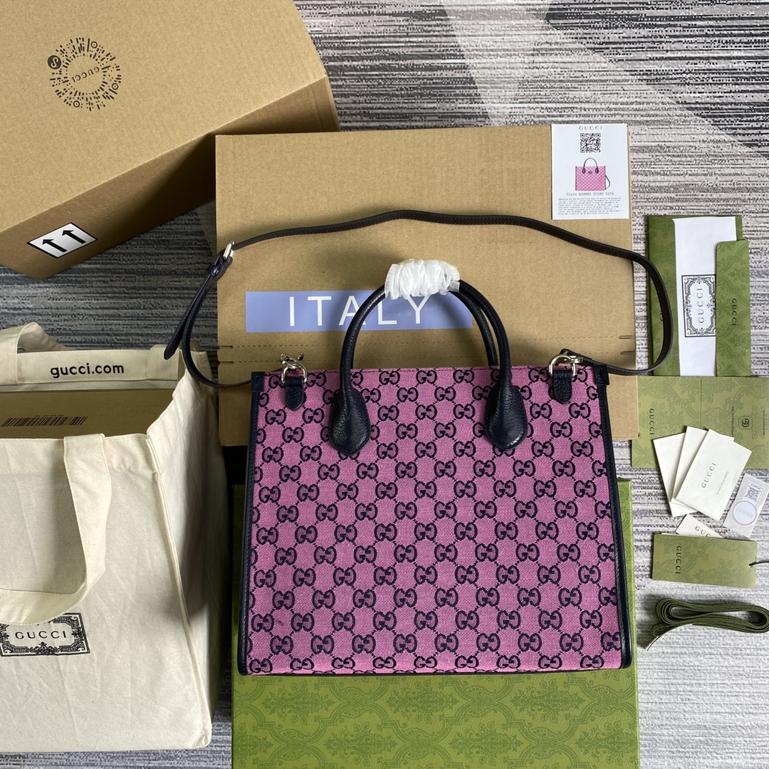 659983  GG Multicolor small tote bag
