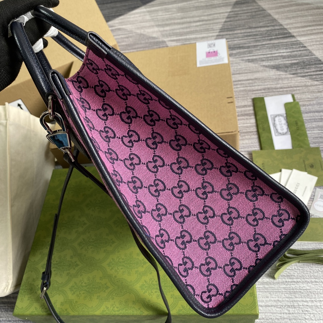 659983  GG Multicolor small tote bag