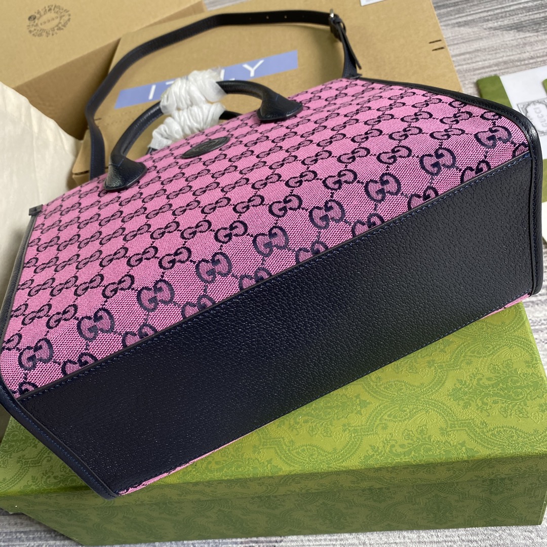 659983  GG Multicolor small tote bag