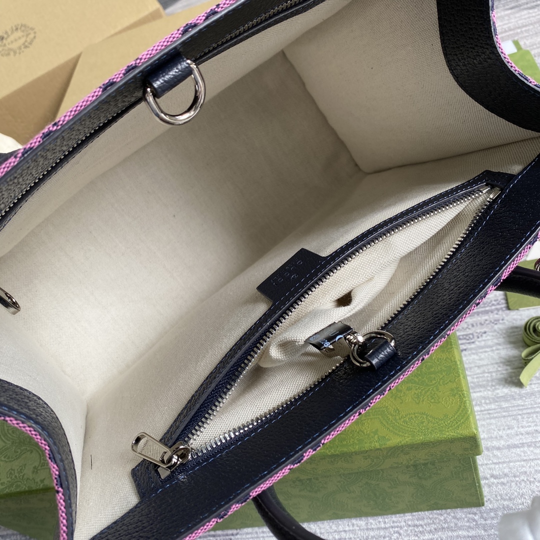 659983  GG Multicolor small tote bag