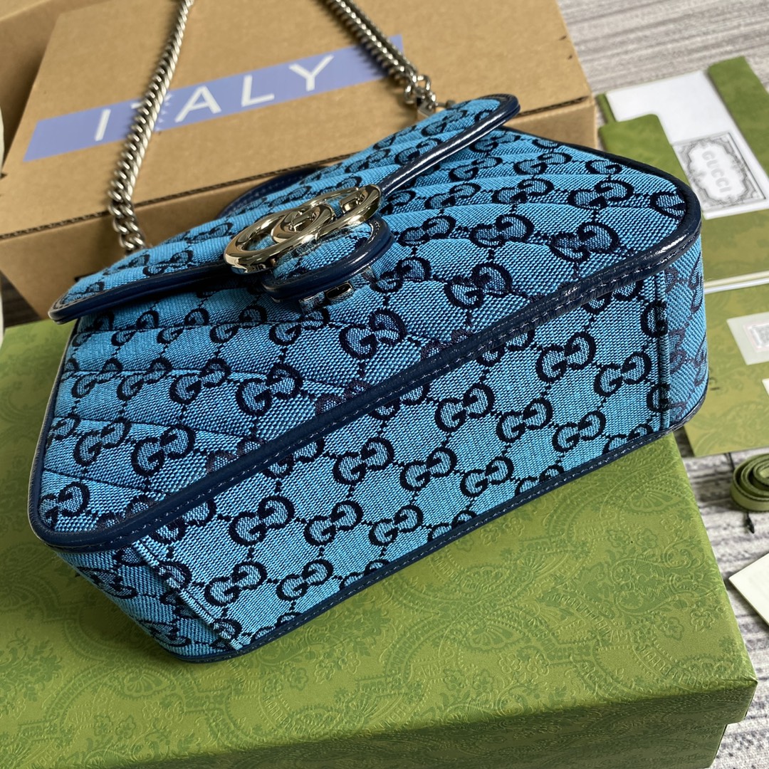 583571 GG Marmont Multicolor mini top handle bag
