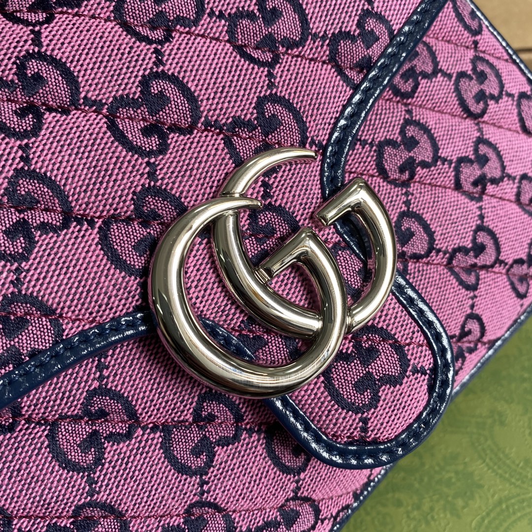 583571 GG Marmont Multicolor mini top handle bag