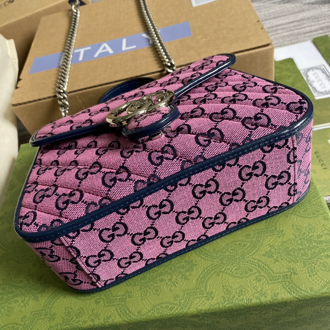 583571 GG Marmont Multicolor mini top handle bag