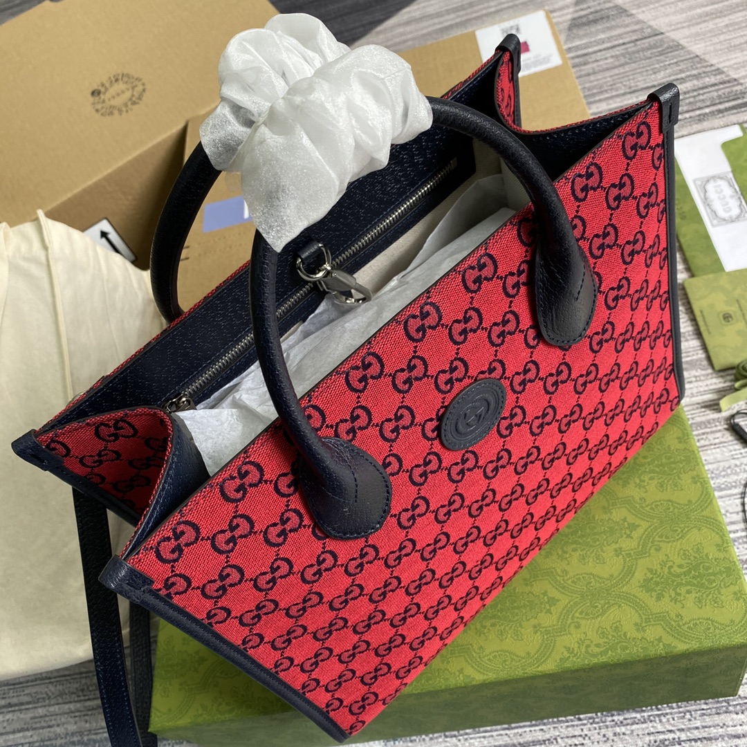 659983  GG Multicolor small tote bag