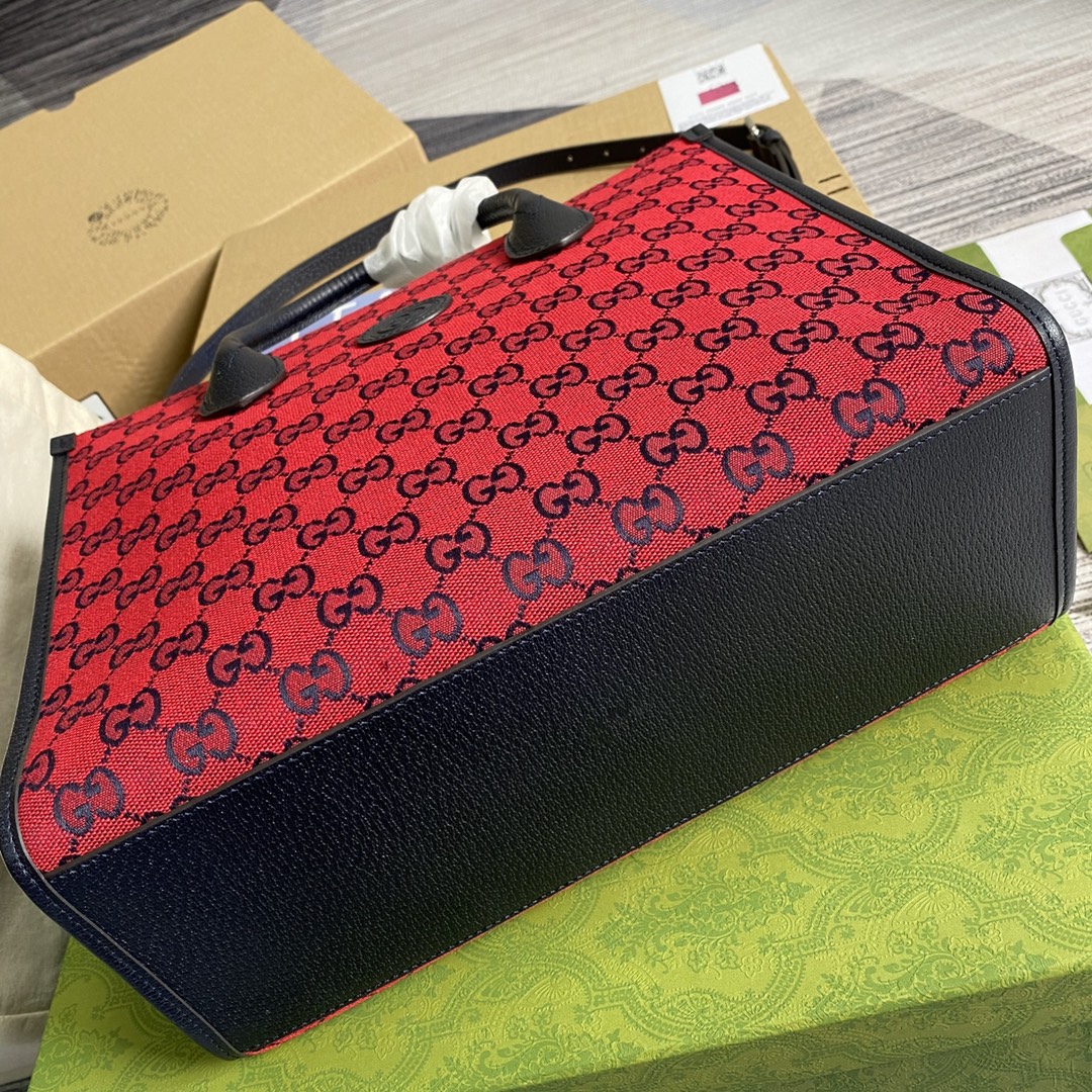659983  GG Multicolor small tote bag