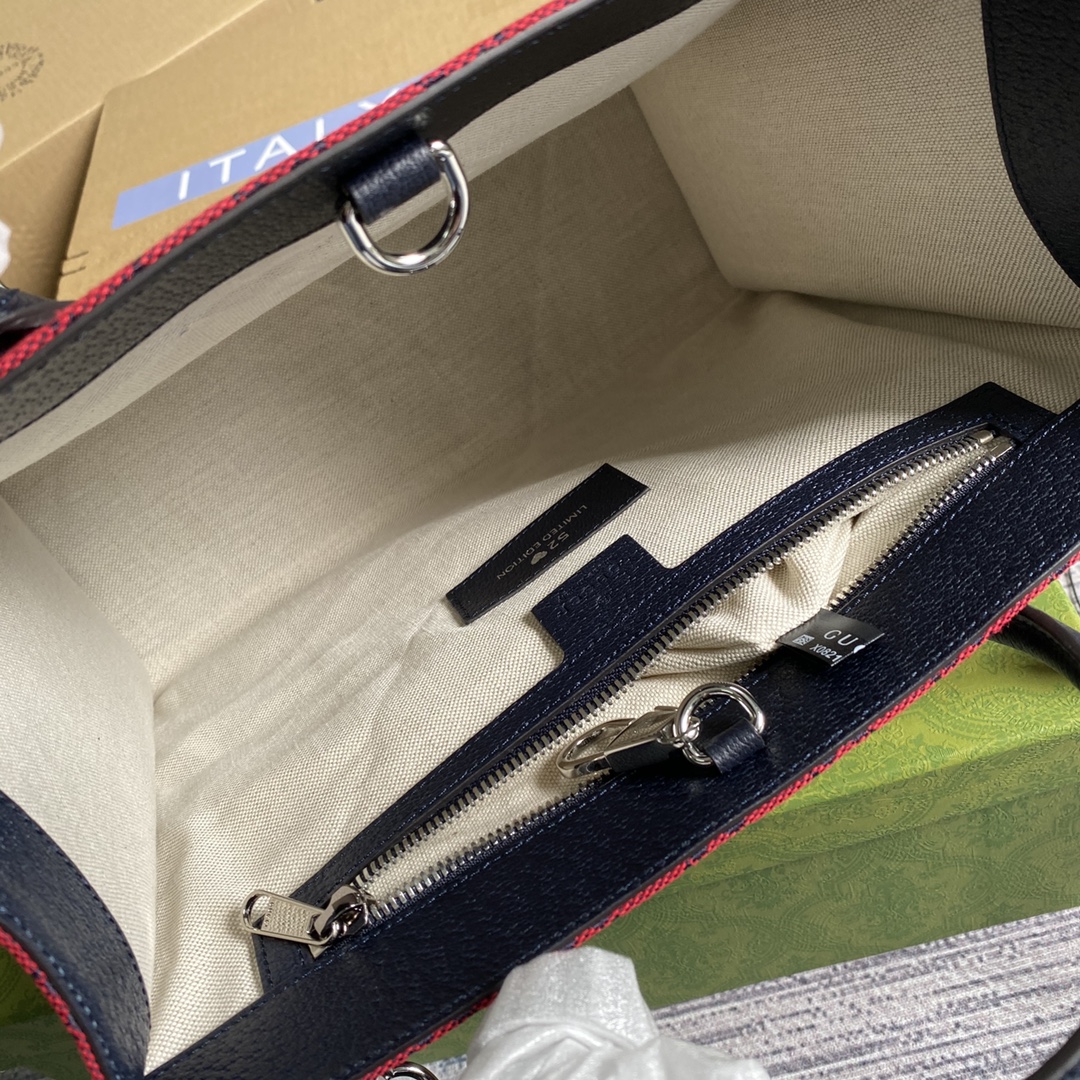 659983  GG Multicolor small tote bag