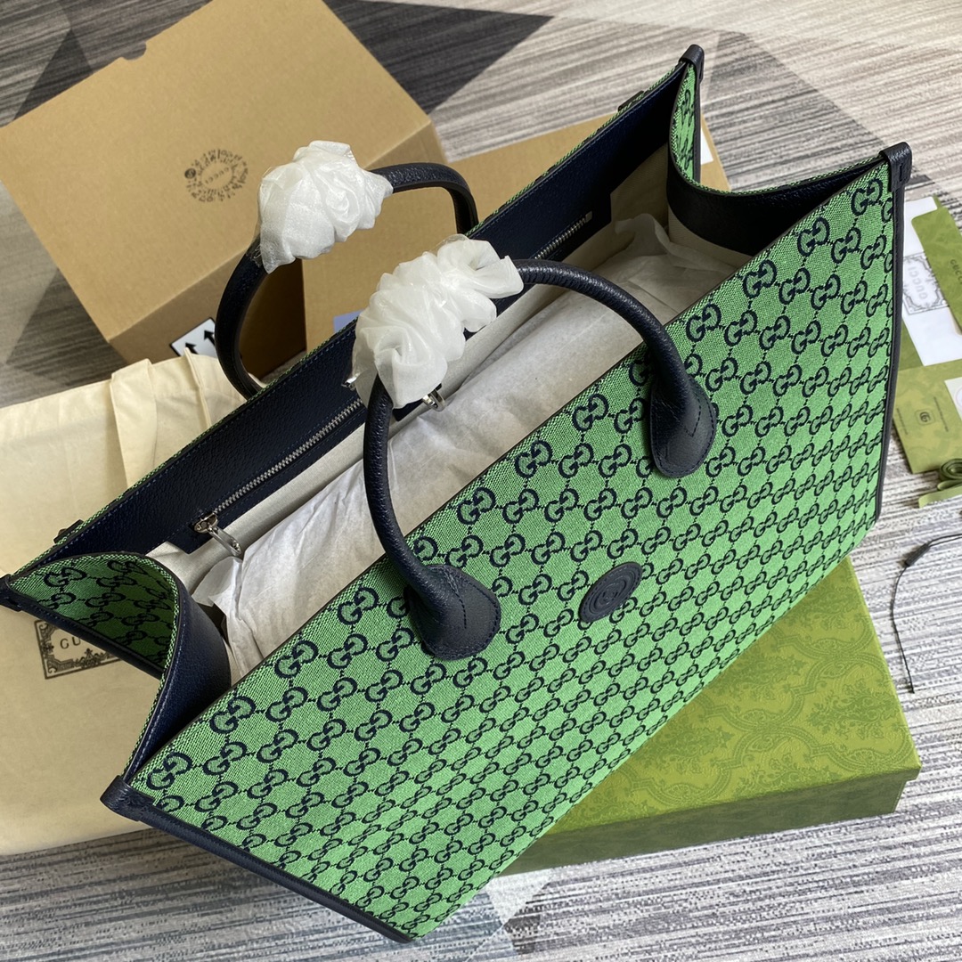 659980  GG Multicolor large tote bag