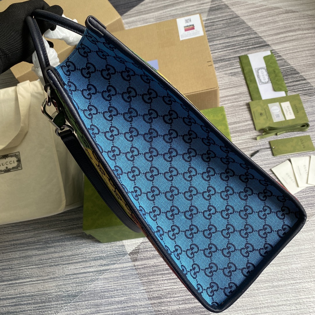 659980  GG Multicolor large tote bag