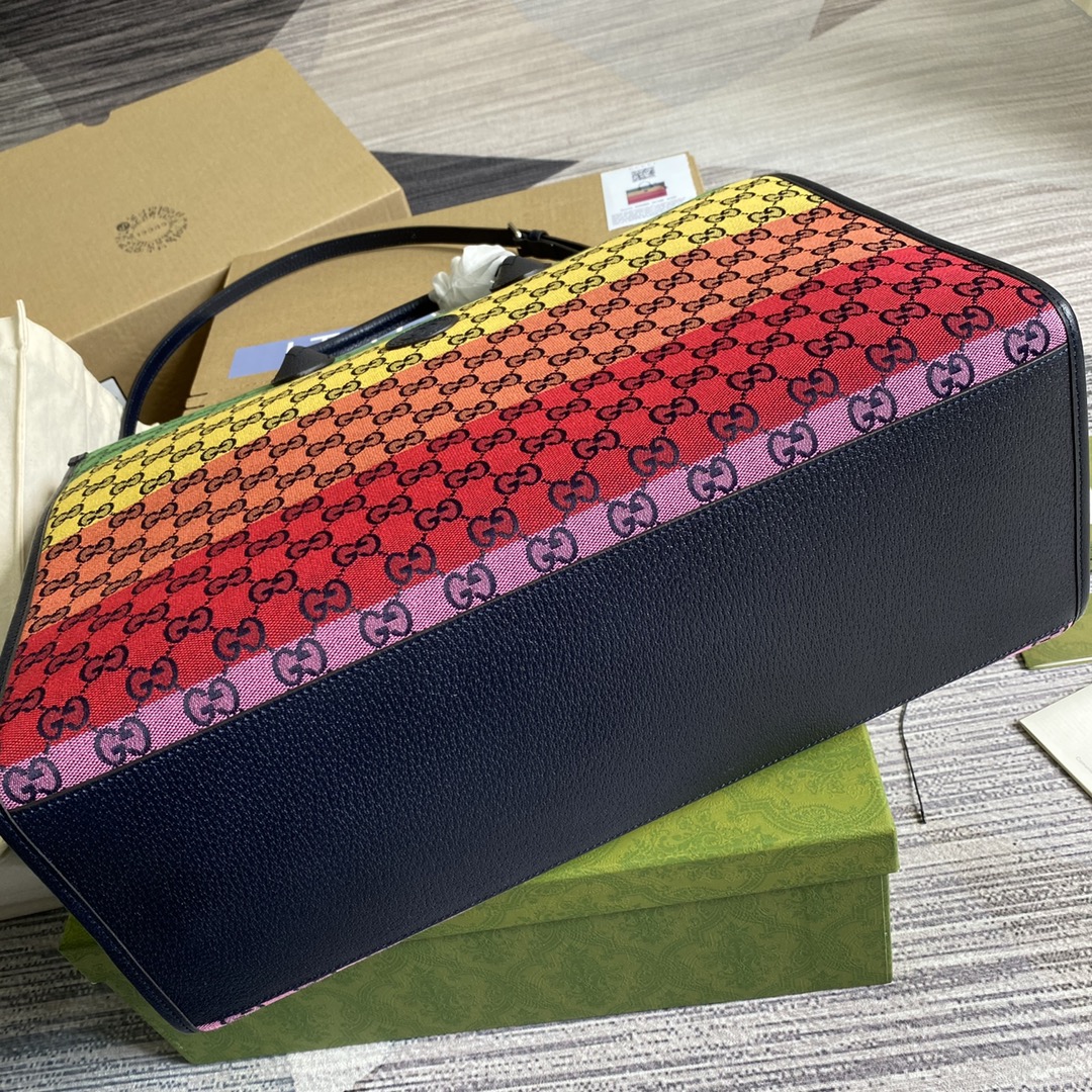 659980  GG Multicolor large tote bag