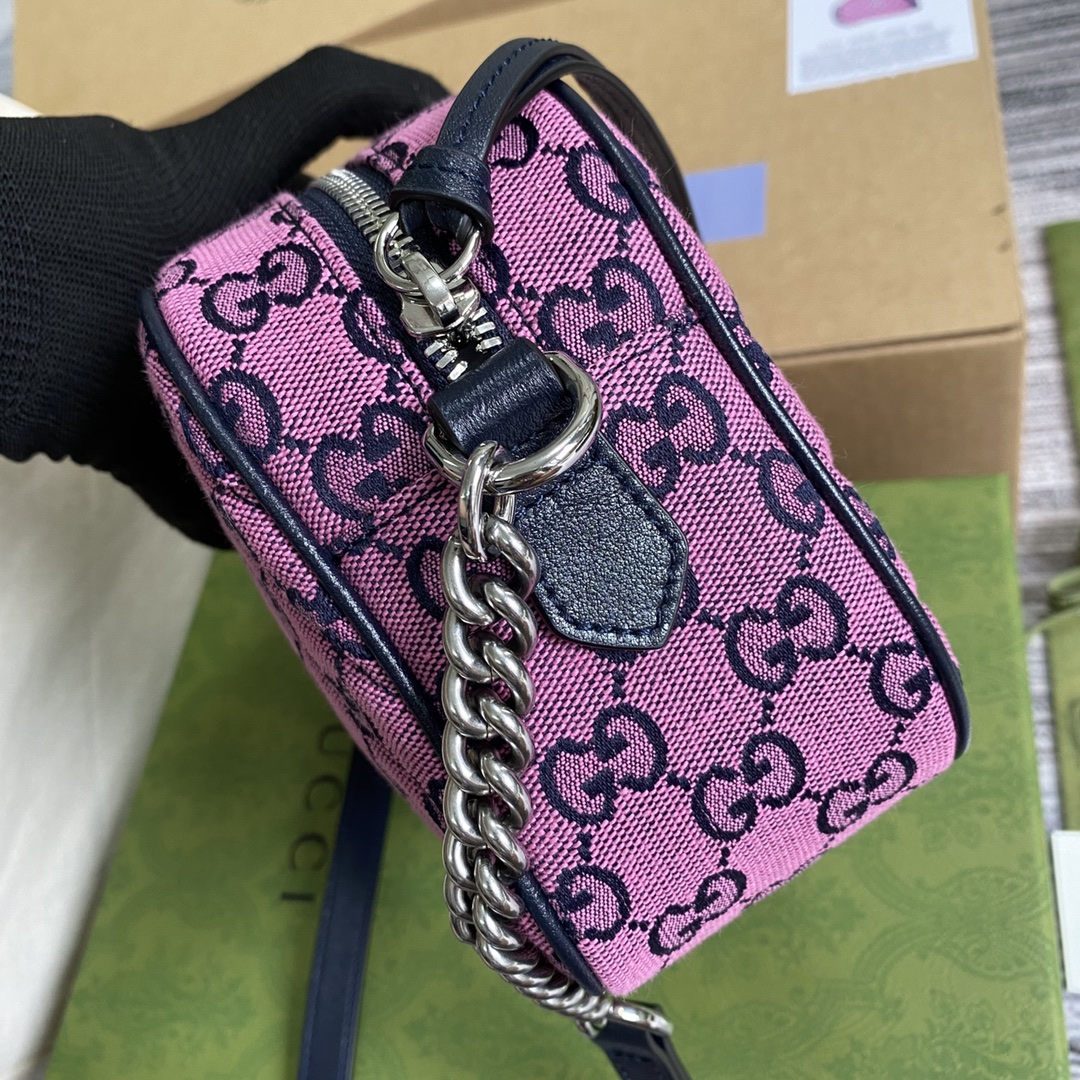 447632 GG Marmont Multicolor small shoulder bag