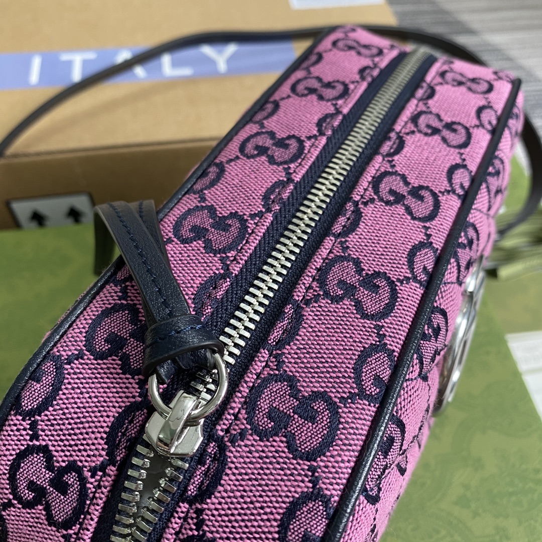 447632 GG Marmont Multicolor small shoulder bag
