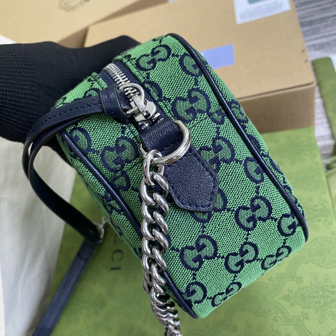 447632 GG Marmont Multicolor small shoulder bag